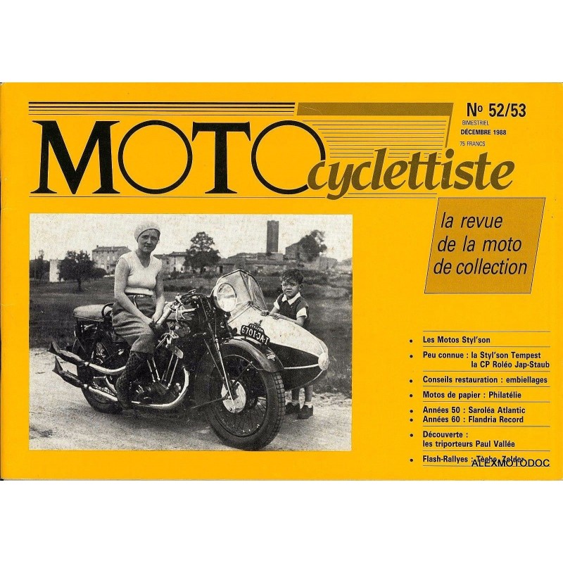 Motocyclettiste n° 52-53